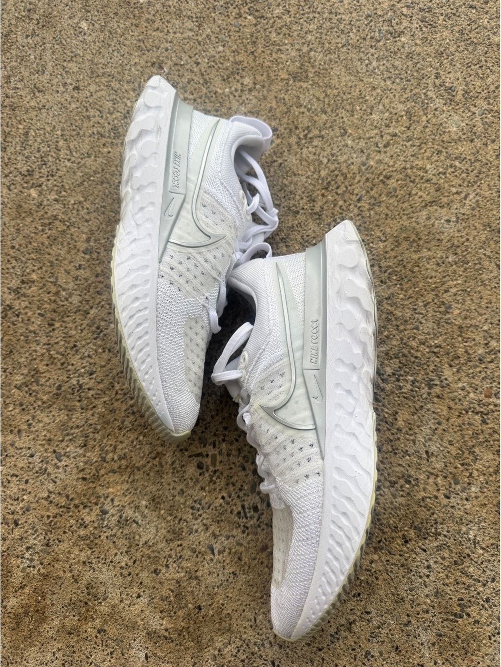 Nike React Infinity Run Flyknit 2, White/Metallic Silver